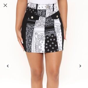 Fashion Nova Women's Desert Babe Mini Skirt Size Large